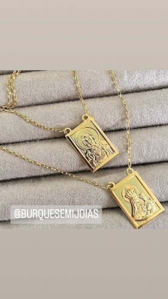 Escapulário Banho de Ouro